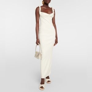 - jacquemus la robe maille dress ivory